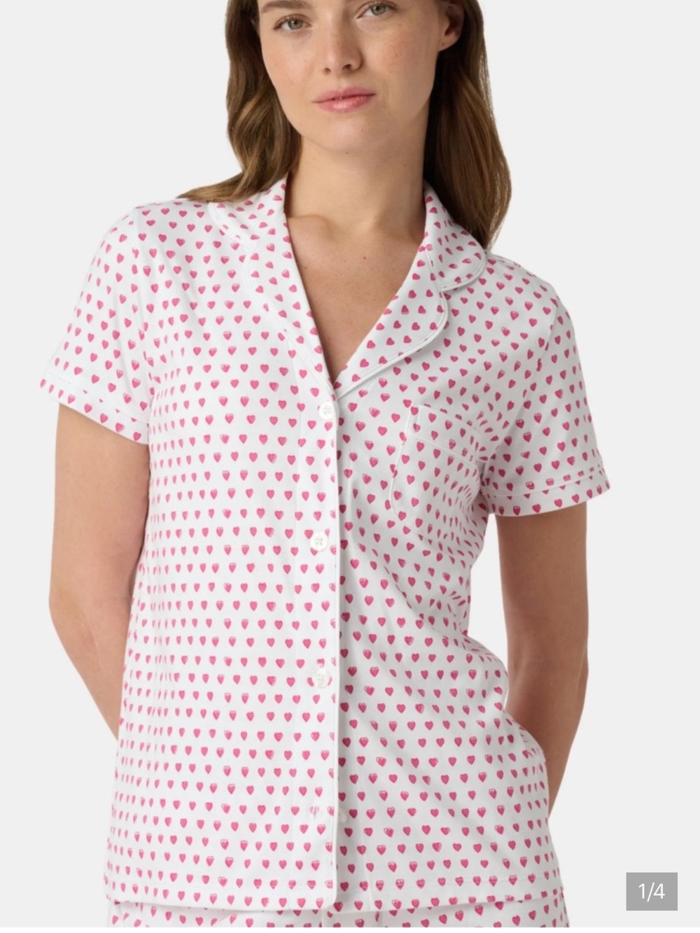 Roller Rabbit Hearts Polo Pajama Top Women’s